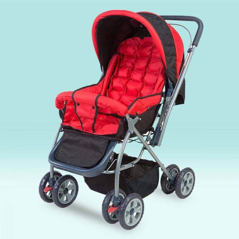 PU coated baby stroller